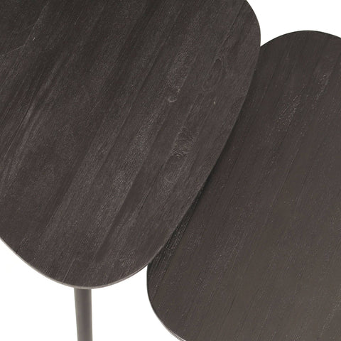 Rupert Black recycled teak wood coffee table SV2