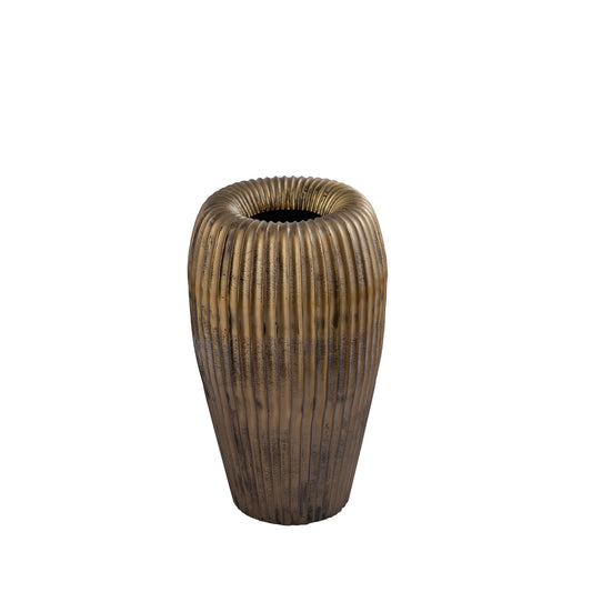 Russel Gold alu round pot ribbed low