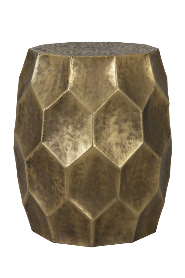 Side table Kalan - Antique Gold - Ø37x42.5cm
