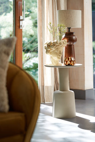 Table d'appoint Ø39x52 cm MILAKI beige