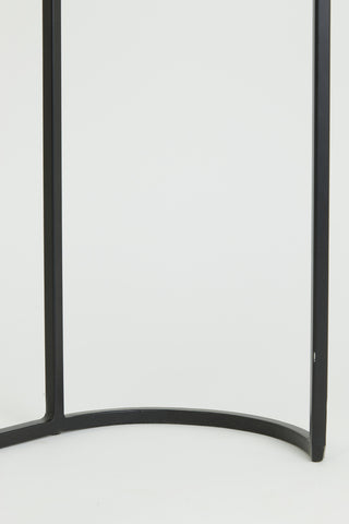 Table d'appoint S/2 max 53x26x53 cm BOCOV plomb antique-noir