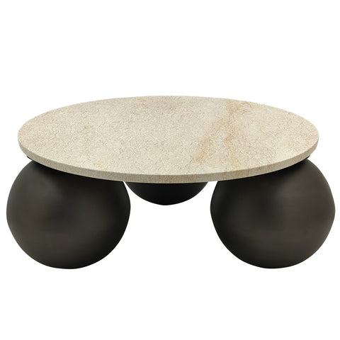 Skippy coffee table beige marble