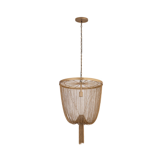 Solan Gold iron chains round hanging lamp