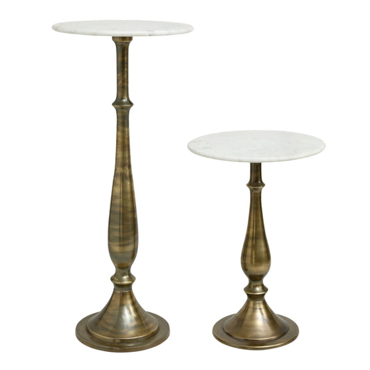 Sonnel Champagne Marmor Eisen Beistelltisch SV2