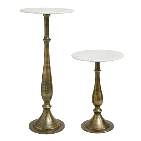 Sonnel Champagne Marmor Eisen Beistelltisch SV2