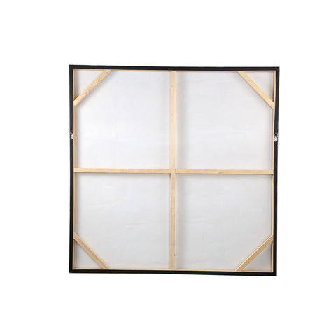 Líneas abstractas del panel de pared de lienzo blanco de Suyen