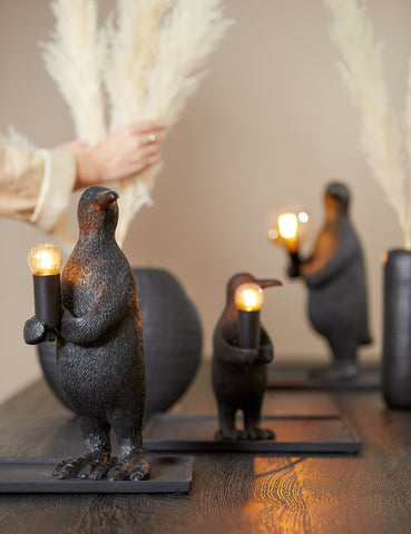Table lamp Penguin - Black - 16x13x34cm