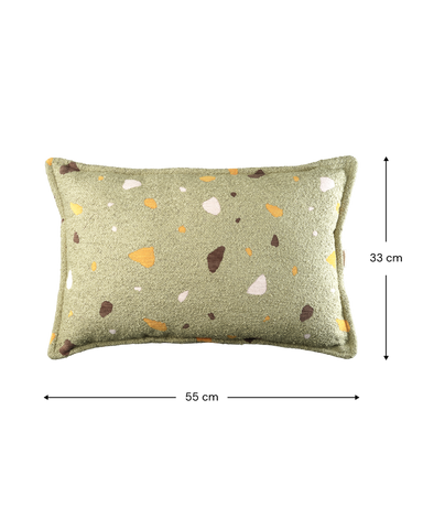 Terrazzo Moss Bolster Cushion