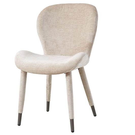 Thor Beige salle à manger chaise tissu Aphrodite jambe