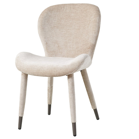 Thor Beige salle à manger chaise tissu Aphrodite jambe