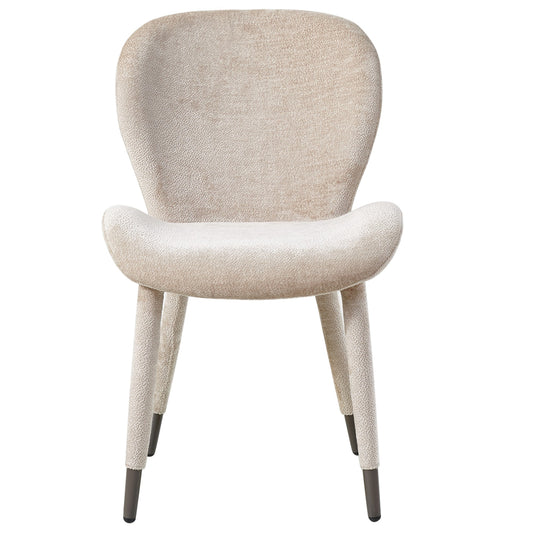 Thor Beige salle à manger chaise tissu Aphrodite jambe