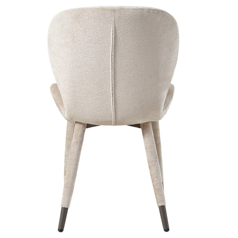 Thor Beige salle à manger chaise tissu Aphrodite jambe