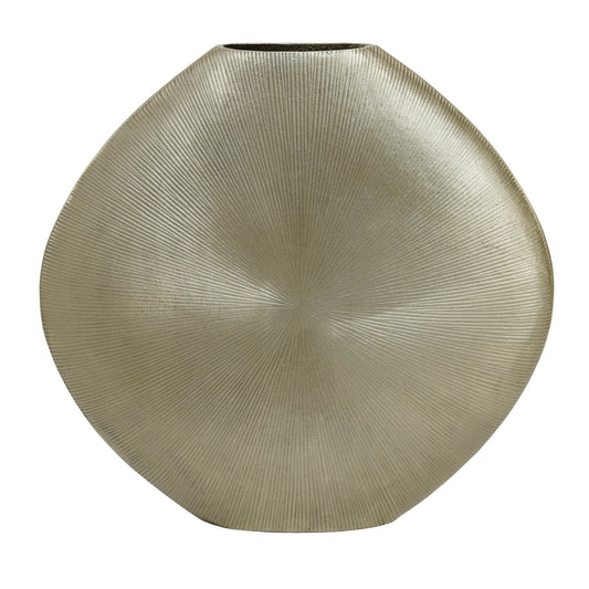 Tiro Aluminium Gouden Pot Ovaal gestreept patroon - PTMD