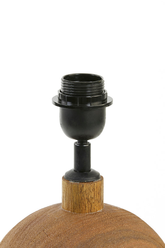 Lamp base Ø18x38 cm TOMASSO wood matte brown