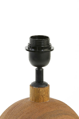 Lamp base Ø18x38 cm TOMASSO wood matte brown