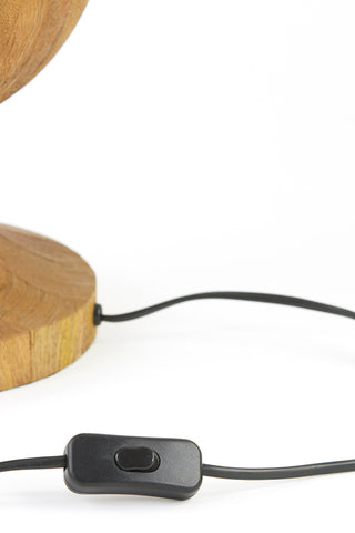 Lamp base Ø18x38 cm TOMASSO wood matte brown