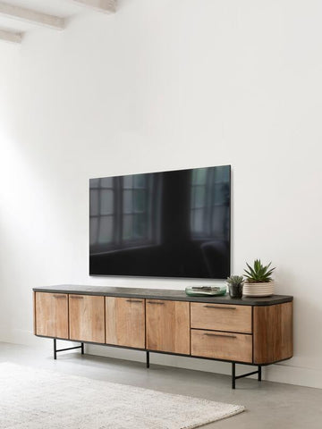 Mueble de televisión Soho grande, 4 puertas, 2 cajones