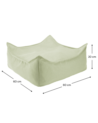 Wigiwama Outdoor Vierkante Poef - Groen