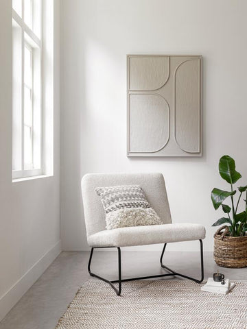Painel de parede Lorcan Creme pequeno