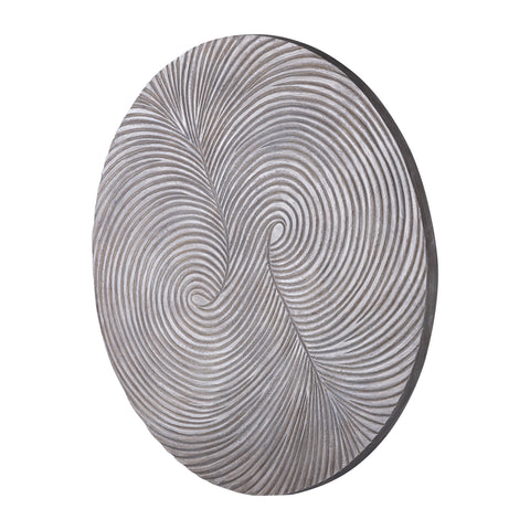 Wiktor Brown MDF round wallpanel swirl carved SをOnlyに翻訳します。