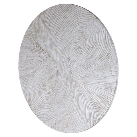 Wiktor White MDF round wallpanel swirl carved LをOnlyに翻訳します。