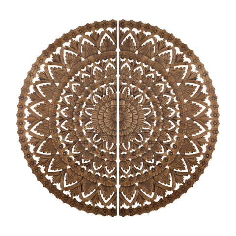 Willian Brown MDF round wallpanel in 2 halfs