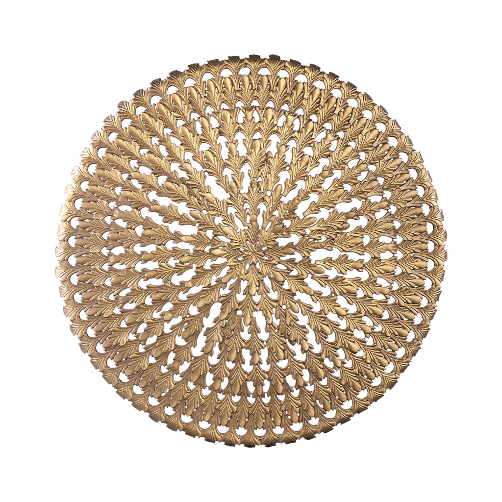 Xavery Bronze round iron wall panel carved look L translates to "Xavery Bronze round iron wall panel carved look L" in Only.