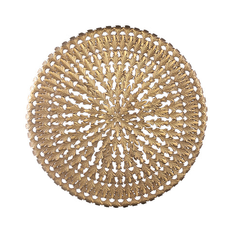 Xavery Bronze round iron wall panel carved look L translates to "Xavery Bronze round iron wall panel carved look L" in Only.