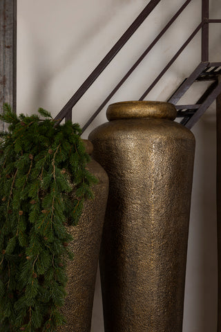PTMD Zavir Gold - Grote Gouden Plantenpot 198cm Aluminium