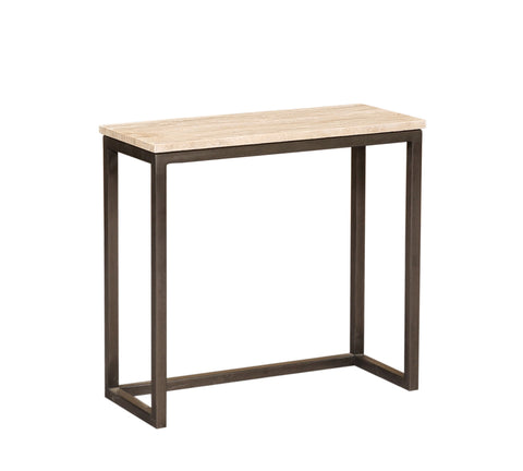 Zoah Black Travertine rectangle sidetable SV3