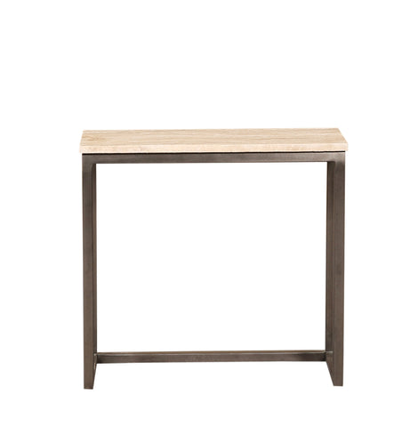 Zoah Black Travertine rectangle sidetable SV3