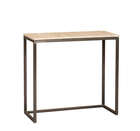 Zoah Black Travertine rectangle sidetable SV3