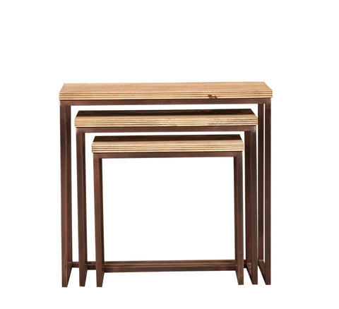 Zoah Copper mango wood rectangle sidetable SV3