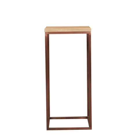 Zoah Copper mango wood square sidetable SV3