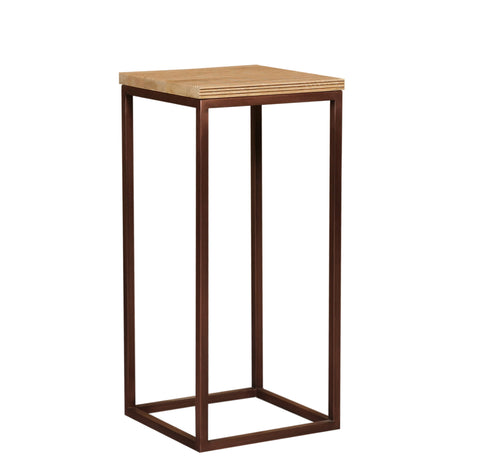 Zoah Copper mango wood square sidetable SV3