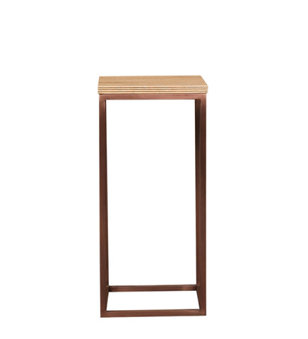Zoah Copper mango wood square sidetable SV3