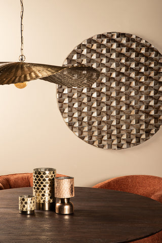 Zoaya Bronze mdf деревянная стеновая панель 3D кубики круглые S.